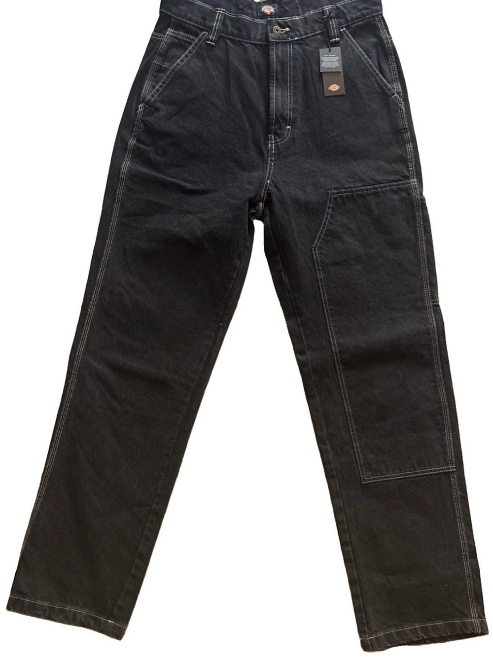 Dickies Woven Denim Jeans Size 32r/32r Straight Leg Black Wash
